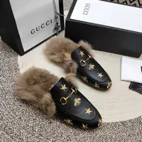 chaussures gucci et loisirs multisports en cuir femmes outdoo slippers electric rust stars